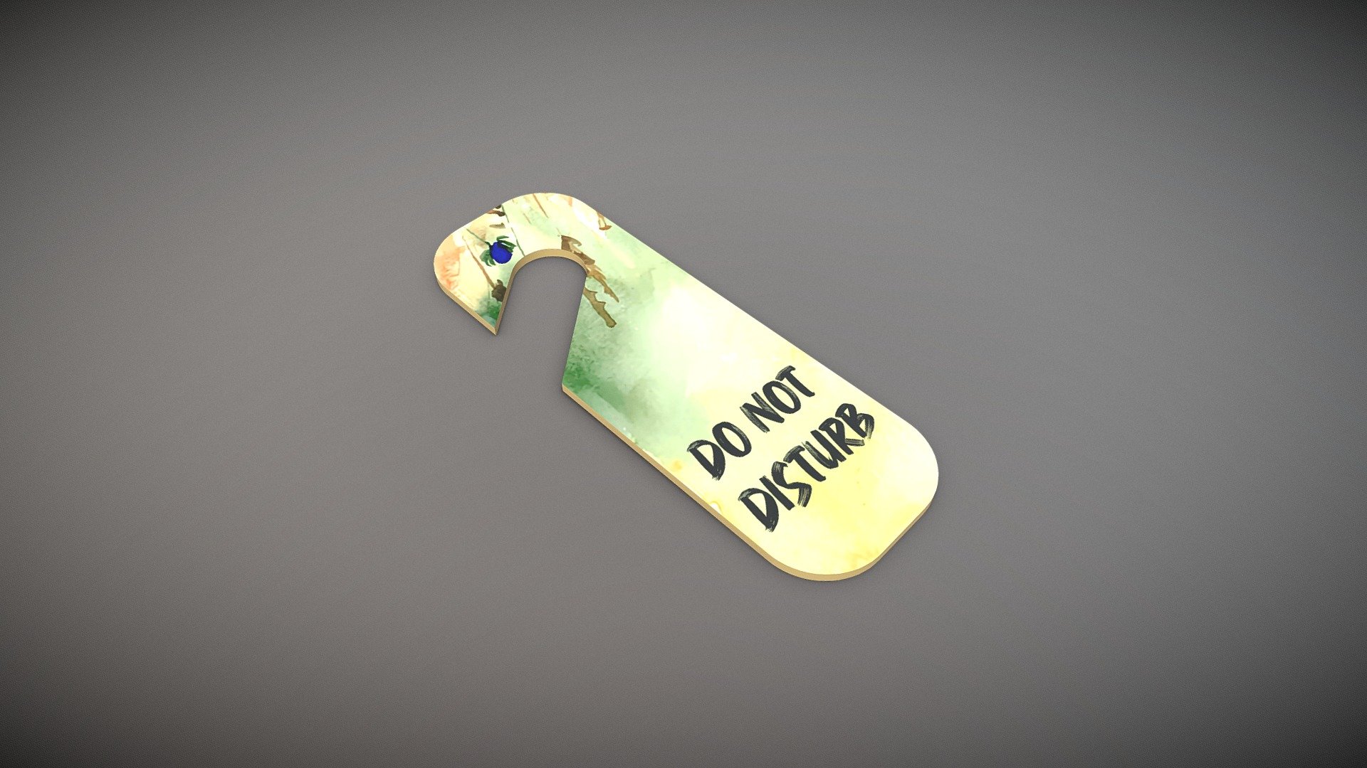 De deurhanger | Do not disturb afwerking - Download Free 3D model by ...