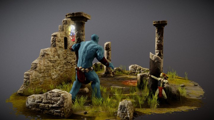 Myth Total War Model / Trow / fir'Bolg Archers 3D Model