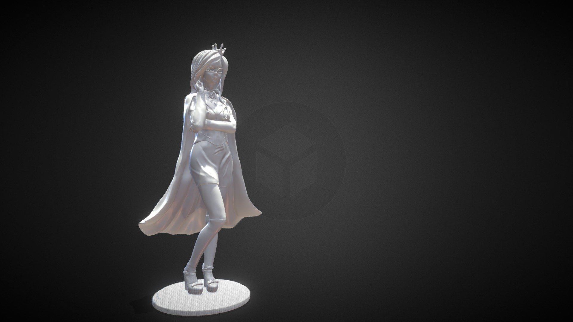 Anime girl - 3D model by Hardkorshick (@Hardkorshick) [1648aab]
