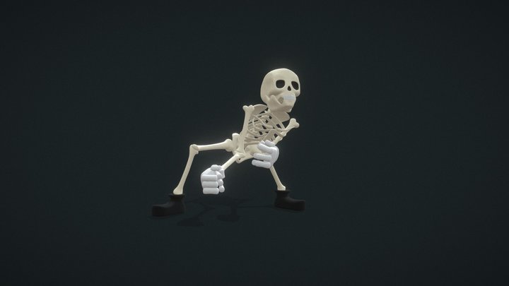 Spooky Skeleton Dance 1 3D Model
