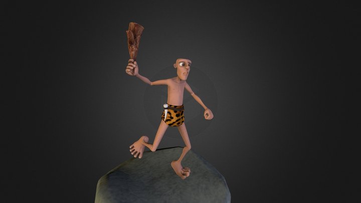 Caveman character Modeling in Maya 3D Model