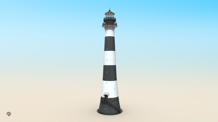Cape Canaveral Lighthouse 3D Model