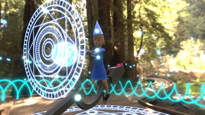 magical scientific witch 3D Model