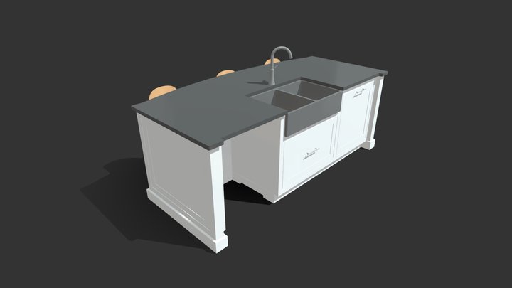 KitchenIsland 3D Model