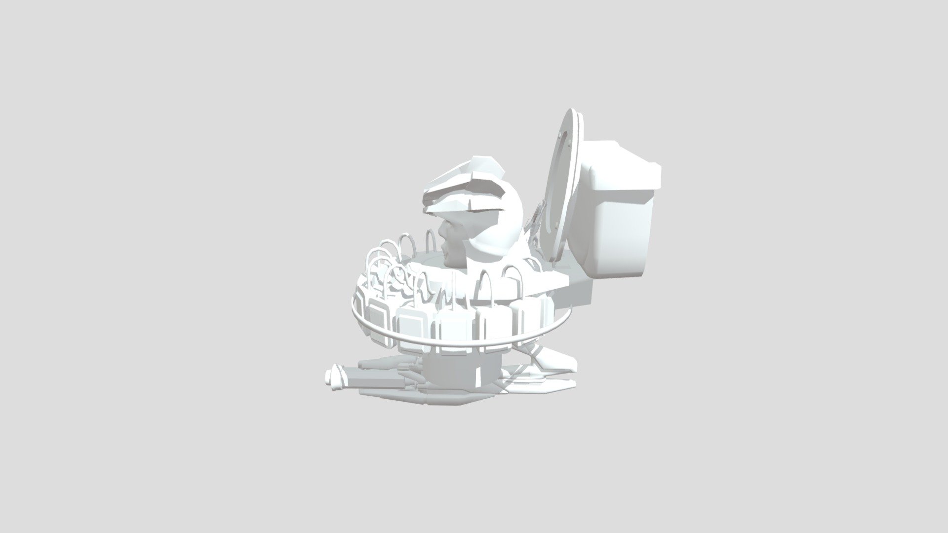 ufo toilet upgraded - Download Free 3D model by ASP ...