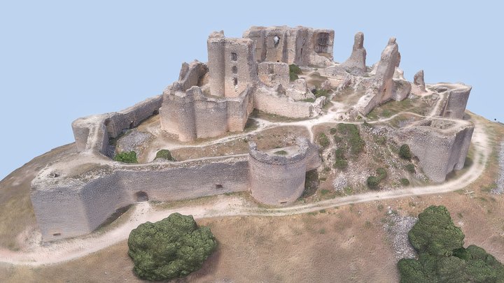Puebla de Almenara Castle 3D Model