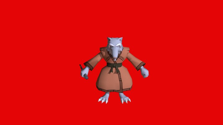 Splinter Tmnt 2003 3D Model