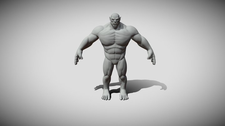Strong Orc - Free downloadable 3D Model