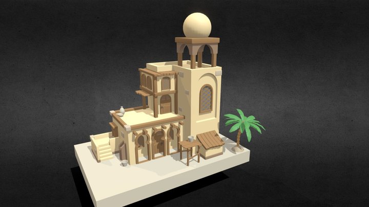 Desert House 3D Model