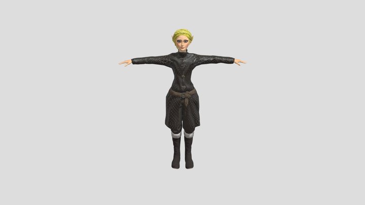 Girl Elf 2 3D Model