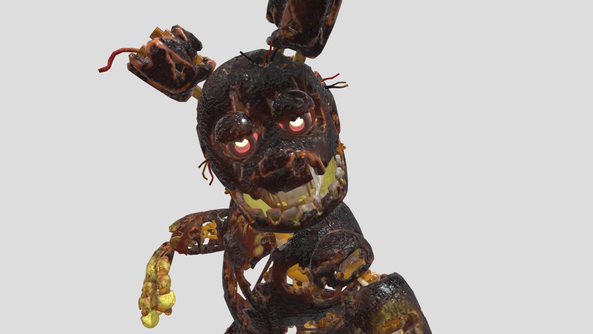 Forsaken AR Flaming Springtrap (Broken) - Download Free 3D Model By ...