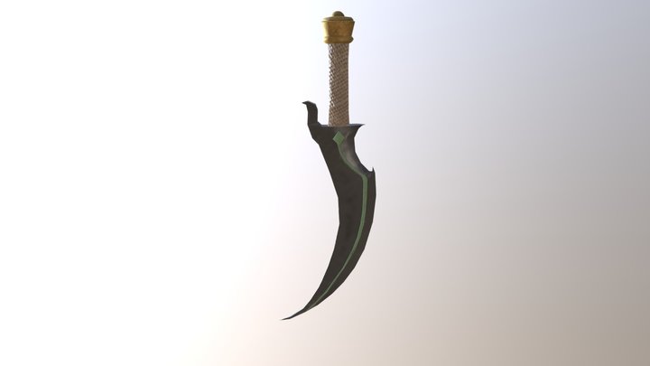 Medieval Rogue Dagger 3D Model