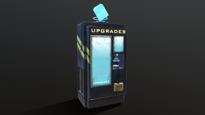 Cyberpunk Style Vending Machine 3D Model