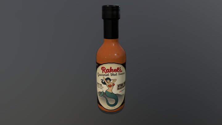 Rakel's Gourmet Hot Sauce Xtra Virgin 3D Model