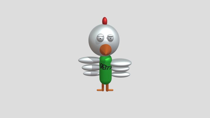 Курочка Бетти Chicken Betty 3D Model