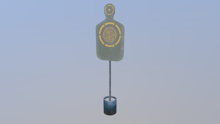 Muñeco diana/Shooting Range Dummy Target 3D Model