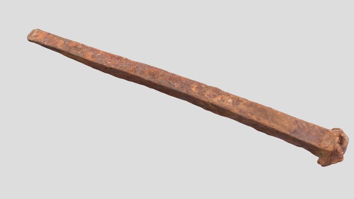 Rusty nail 3D Model