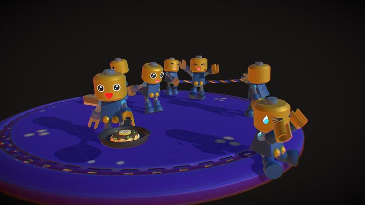 Serve Bots 3D Model
