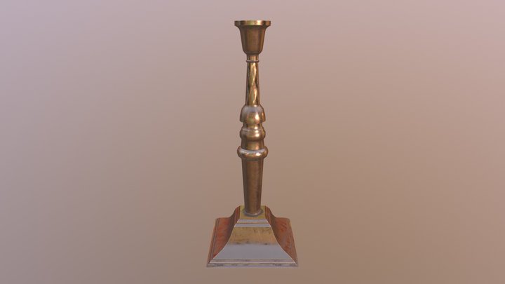 18th Century Lamp 3D Model