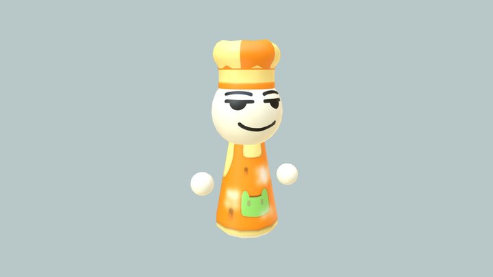 Player Chef 3D Model