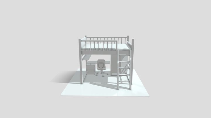 Roberts_BunkLoftBedOBJ 3D Model