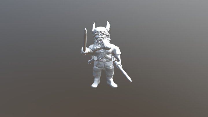 Dwarf Kings Guard Commander - Print Ready 3D Model