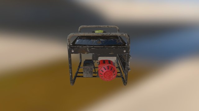 Post Apocalyptic Generator 3D Model