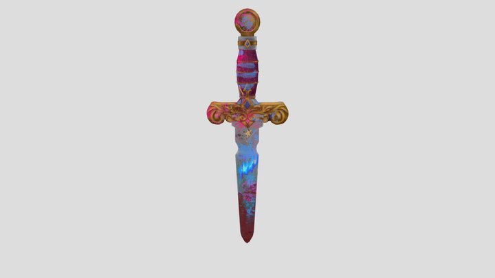 [Student Work] -Stolen Jinx Dagger 3D Model