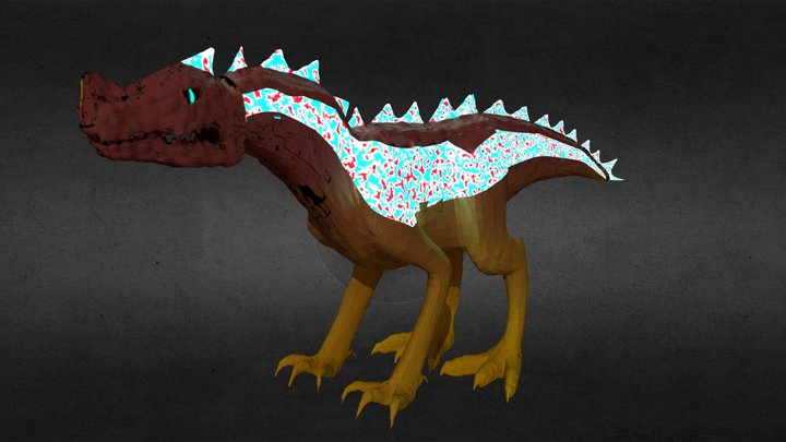 Electrical Dinosaur Rig 3D Model