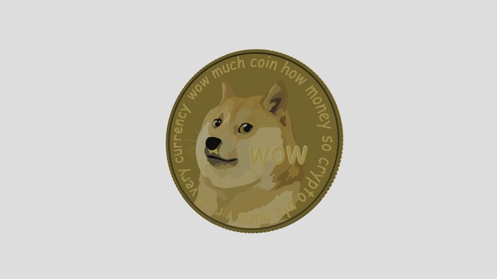 Dogecoin 3D model 3D Model