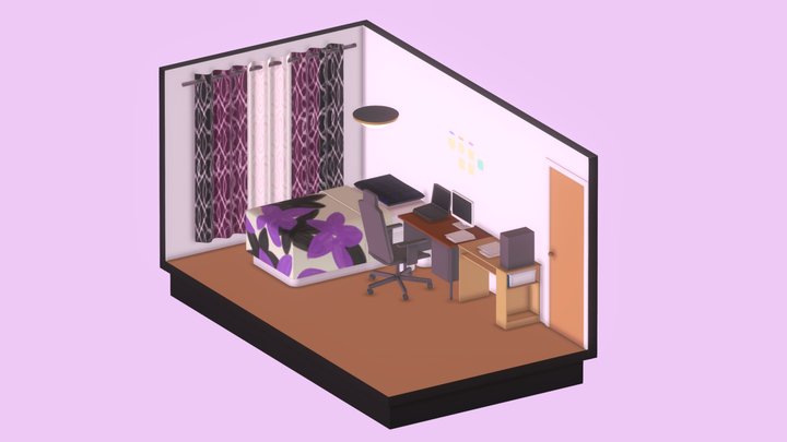 Melissa's Isometric Room (WIP) 3D Model
