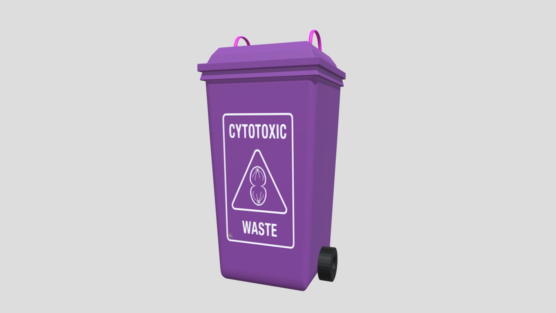 Cytotoxic Waste Bin - 3D model by mega1999 [165aab8] - Sketchfab