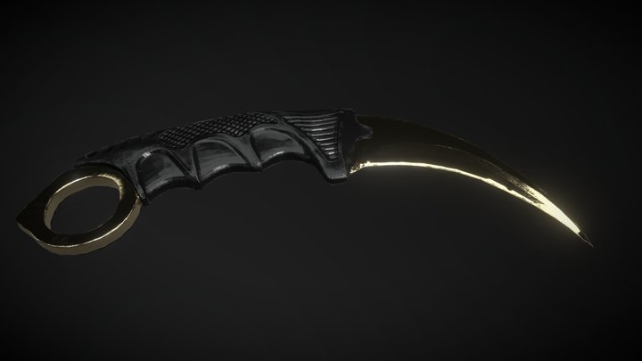 CsGo Knife 3D Model