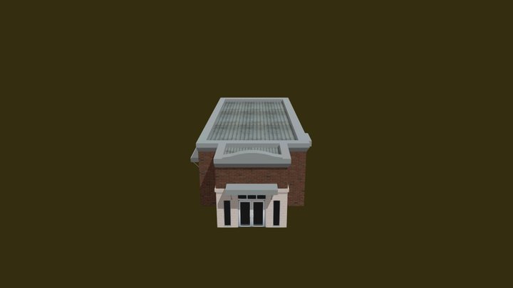 Generic Shopping Center Building A 3D Model