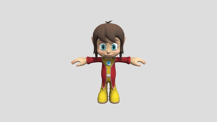 Alex kidd (lowpoly) 3D Model