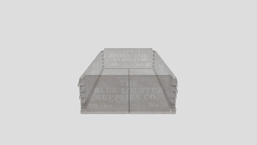 Crude Wooden Dovetail Crate Branded