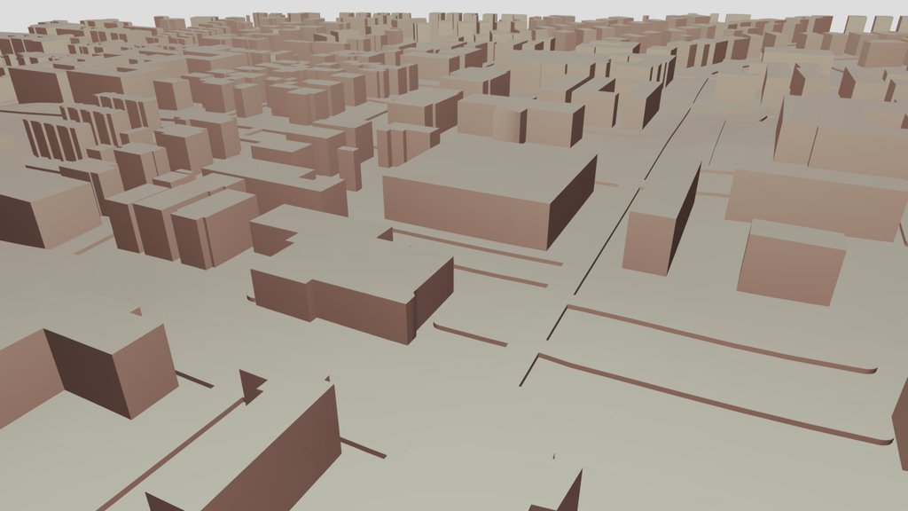 3D topo/buildings Albuquerque NM, USA