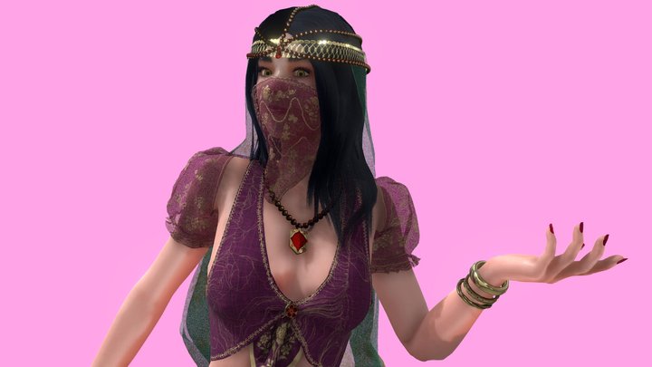 Belly Dancer 3D Model