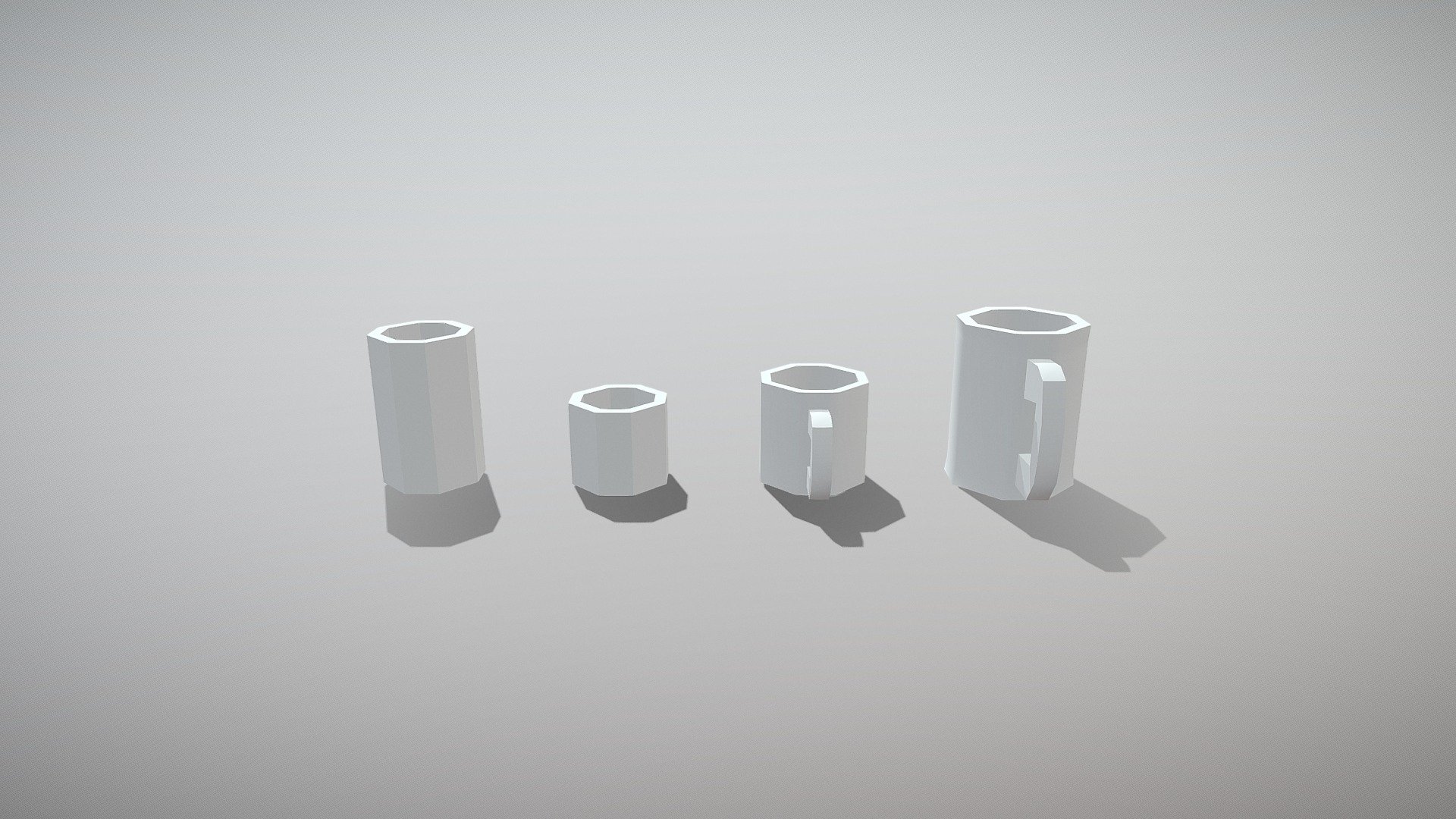 Lowpoly Cups