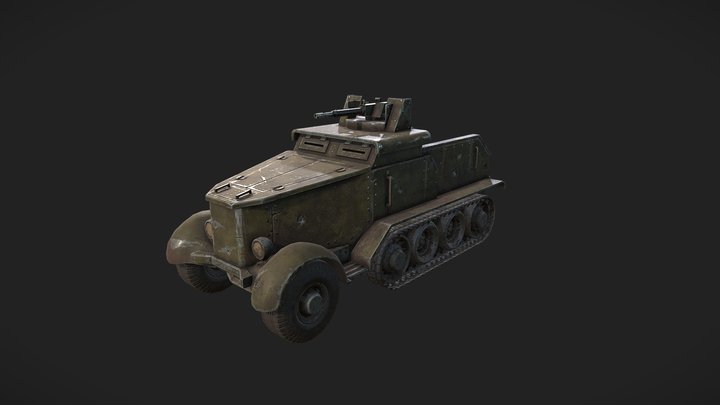 Foxhole Colonial Half Track 3D Model