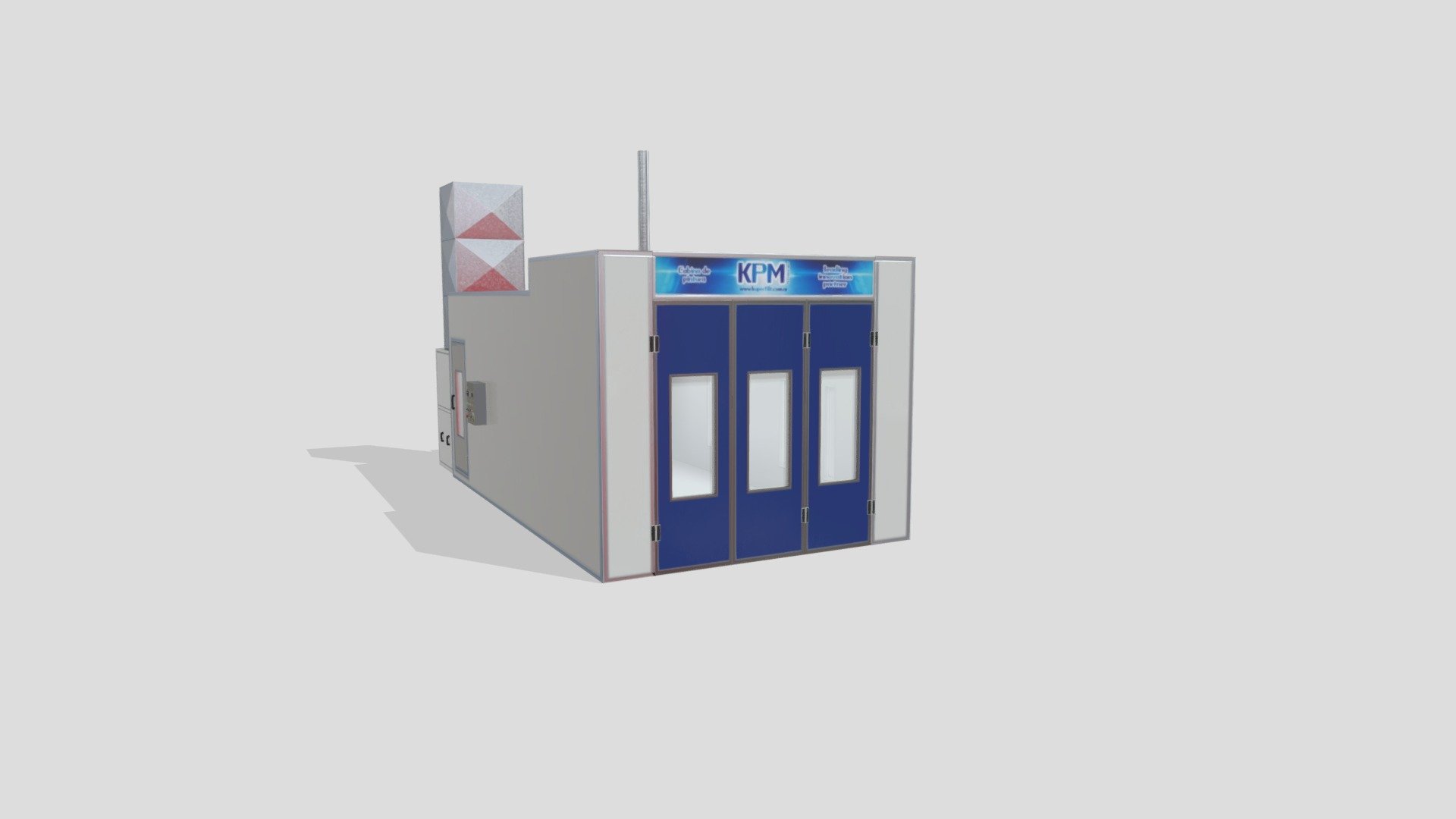 Cabina de pintura KPM Clase B 1550 — Sketchfab embed 3D viewer