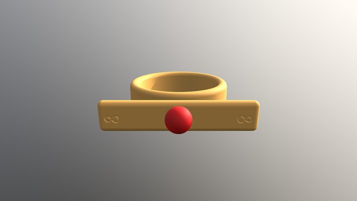 Gold Ring 2 3D Model