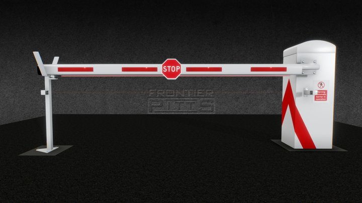 Frontier Pitts FB Automatic Barrier 3D Model