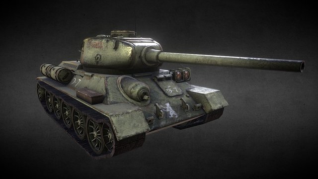Russian T-34/85 3D Model
