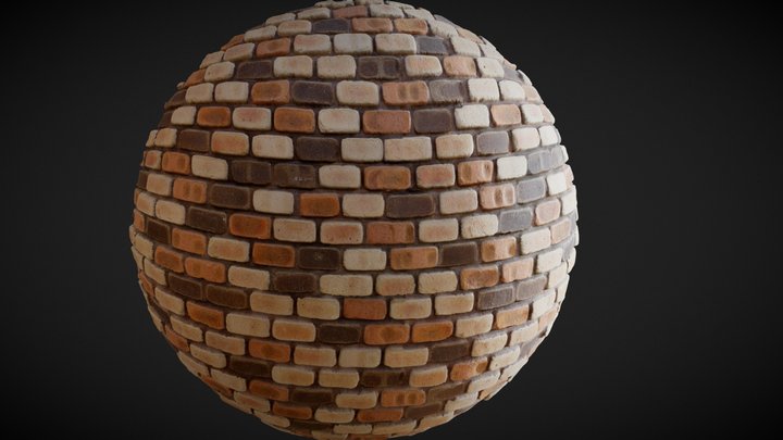 BrickWall 3D Model