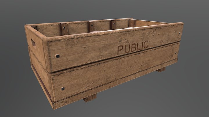 Wooden Crate – Modello 3D gratuito STL