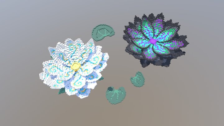 [Build] Radiant and Shadow lotuses 3D Model