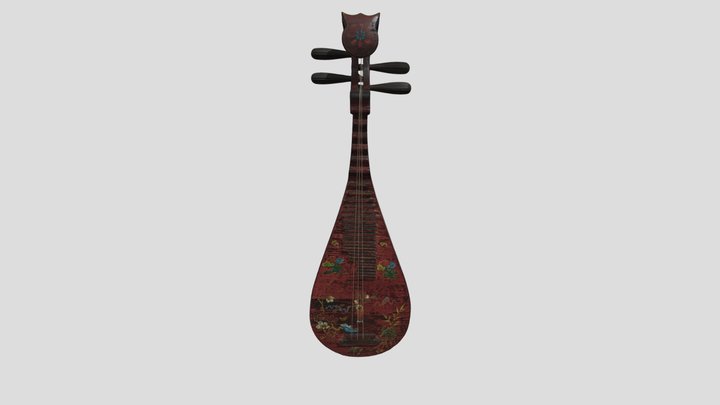 Chinese Lute 3D Model