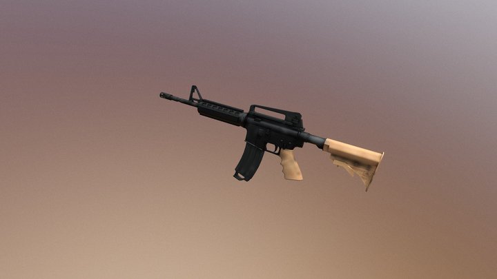 M4a4 Tan 3D Model