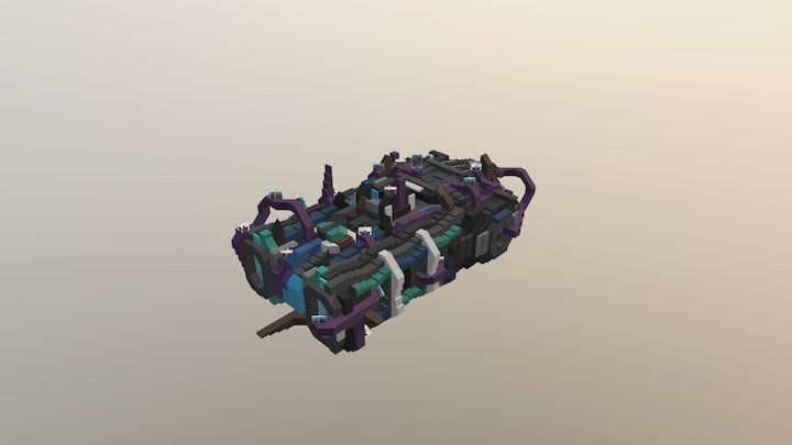 HS Heavy Fighter - Infested- 3D Model